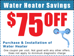 water heater installation coupon